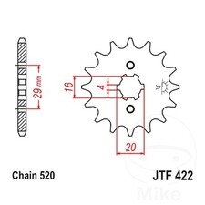 JT Front Sprocket 13 Tooth 520