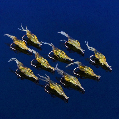 10pcs shrimp simulation soft - 10pcs,