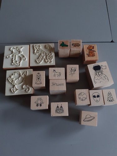 Job lot wooden blocked - wooden,