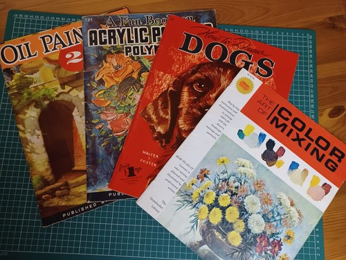 Vintage art books selection - vintage, books-