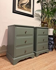 Refinished Pair Of Bedside