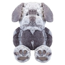 Scruffy Pup Floppies Soft Toy Cute Plushie Huggable Cuddly Stuffed Toy 36cm Grey