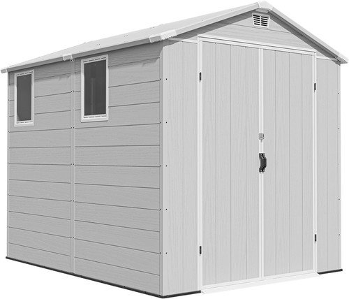 6x8ft outdoor storage shed - 6x8ft,