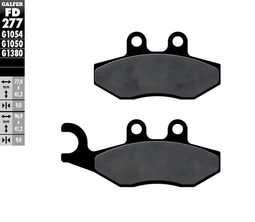 Brake pads galfer fd277g1050 - brake,