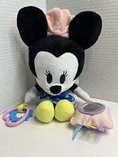 Disney Baby Minnie Mouse On The Go Activity Plush For Baby Stroller Or Car Seat