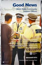 Wessex Trains railway poster 2005 BTP British Transport Police