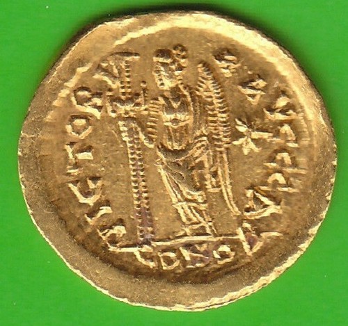 Gold roman empire solidus - gold, zeno