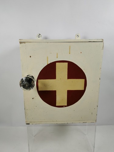 Vintage wooden first - first, aid