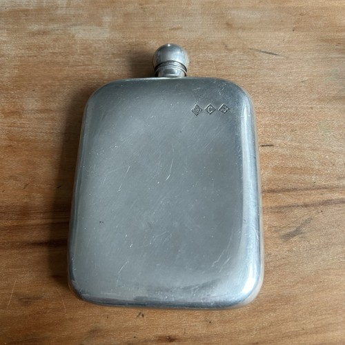 Pewter handcrafted hip flask - hip,