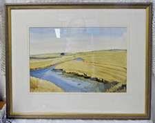 Diana Tunnicliffe Watercolour Painting Newtown Creek Isle of Wight Landscape
