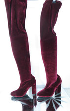 ZARA WOMAN BURGUNDY RED VELVET