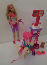 Barbie Doll with Dog Pushchair and Xray Machine