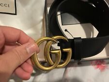 Ladies Gucci GG Leather Belt