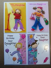 Happy Birthday cards for a Daughter. Multiple designs. Select one card. 