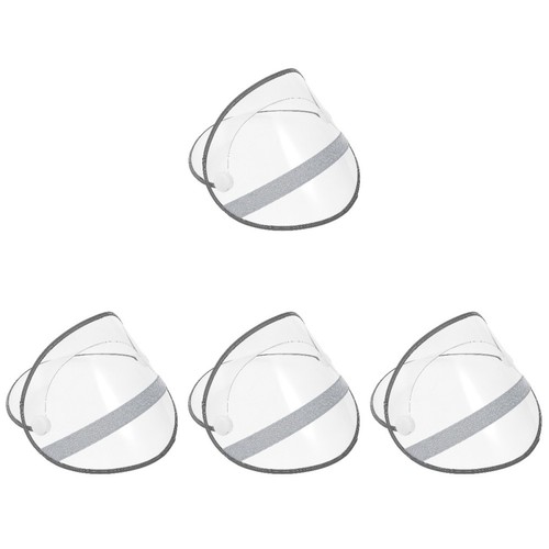 4pcs clear pvc hat - 4pcs,