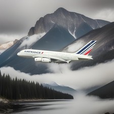 Air France Airbus A380 Model