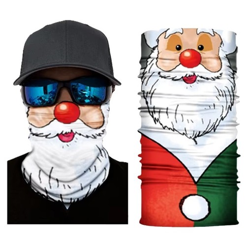 Xmas santa neck gaiter mask - xmas,