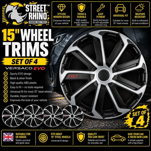 Wheel trims evo black - trims,