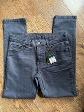 PEACOCKS GREY/ BLACK SLIM FIT