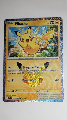 Pikachu 037 128 holo - 037/128, 15/30