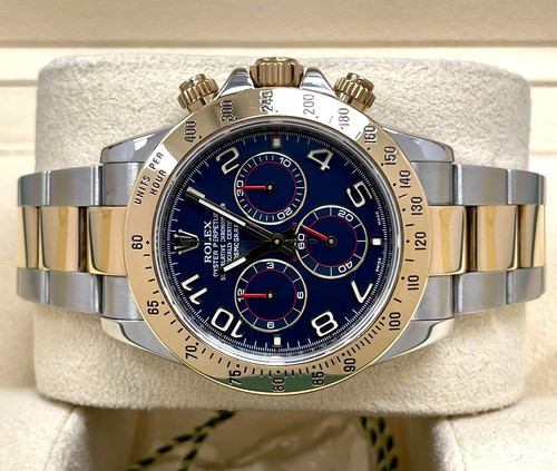 Rolex daytona two tone blue - rolex,