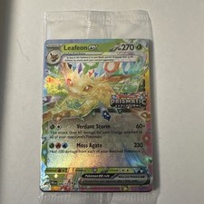 Pokémon TCG Leafeon EX Card 006/131 Stamped Prismatic Evolutions Surprise Box