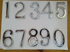 Polished Chrome Door Numbers