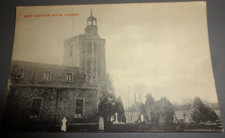 West Drayton Parish Church Vintage Postcard - E.Swift West Drayton