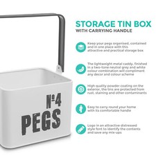 Enamel Coated Peg Bucket