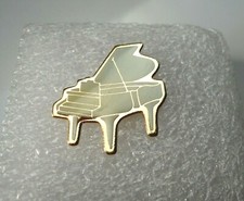 Unusual White Grand Piano Pin
