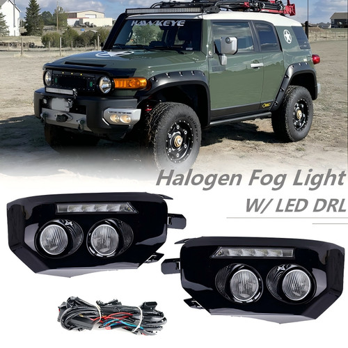 Black bumper fog lights - fog,