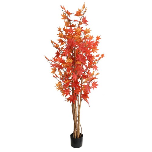 Artificial autumn red maple - red,