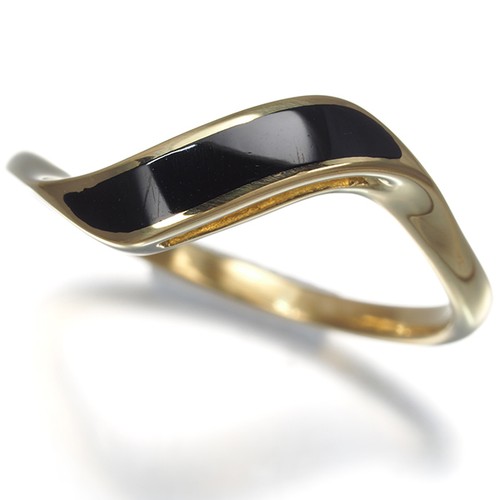 Auth mikimoto ring wave - ring,