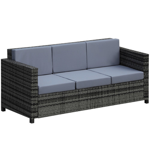Seater outdoor rattan sofa - 3-seater,