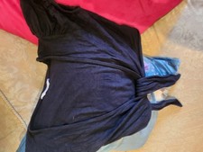 ladies black bolero shrug short sleeves Small