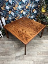 Vintage TRIOH Denmark Rosewood Square Coffee Table Mid Century DANISH Retro Side