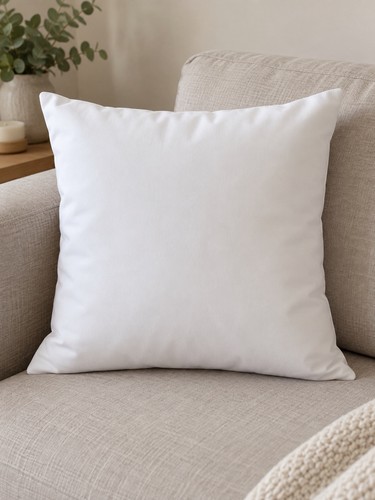White cushion cover only - , 45cm