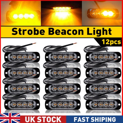 12x led amber recovery strobe - led,
