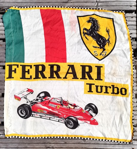 Vintage ferrari flag - flag, 1982,