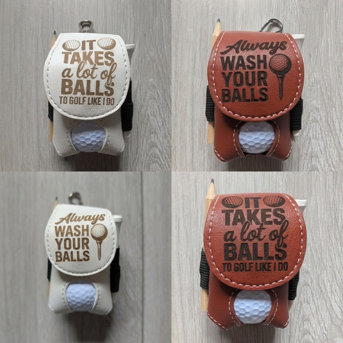 Personalised golf ball holder - personalised,