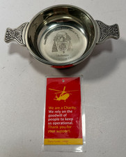 Quaich & Co Pewter Scottish Cup Engraved Church of Scot Rt Rev JB Cairns    LM3a