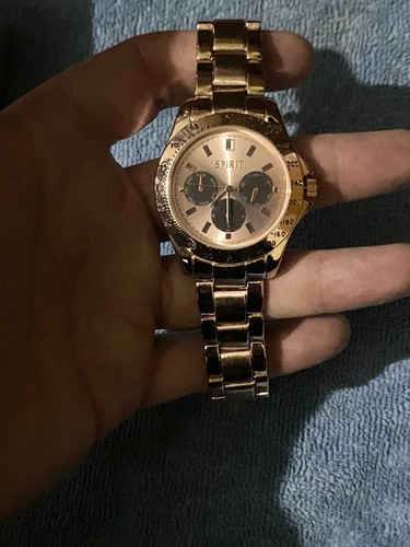 Mens gold watch - watch, excellent