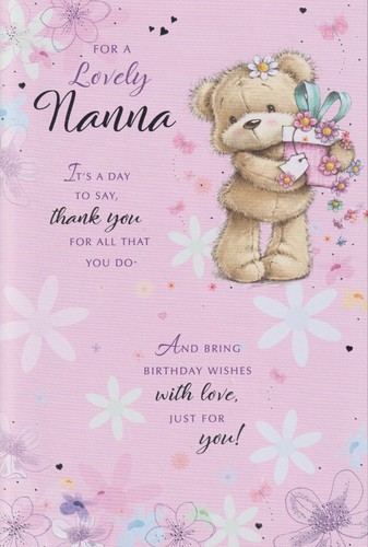 Nanna birthday greeting card - birthday,
