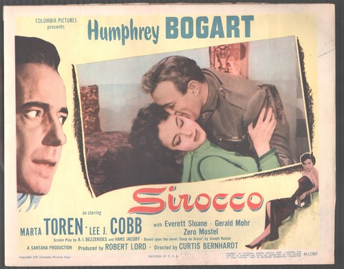 Sirocco x14 lobby card - 11"x14",
