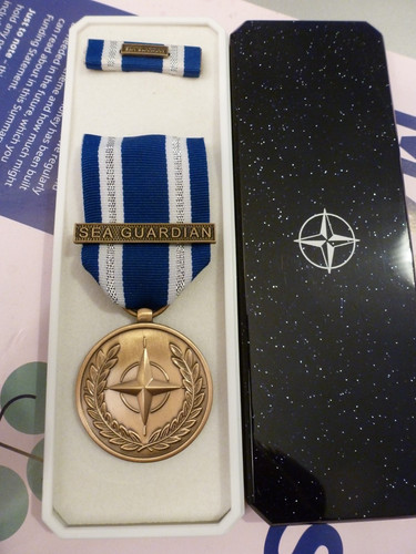 Genuine nato medal for sea - medal,