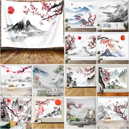 Large asian landscape tapestry - large,