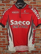 Saeco Estro Cannondale Bike Cycling Shirt Jersey Cyclism Size L