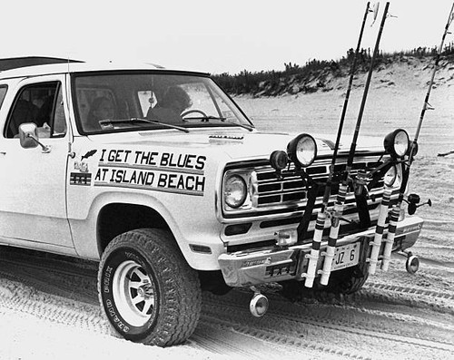 Truck with fishing - fishing, rods