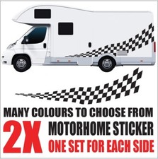  Motorhome graphics chequered