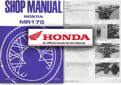 Honda mr175 elsinore service - honda,